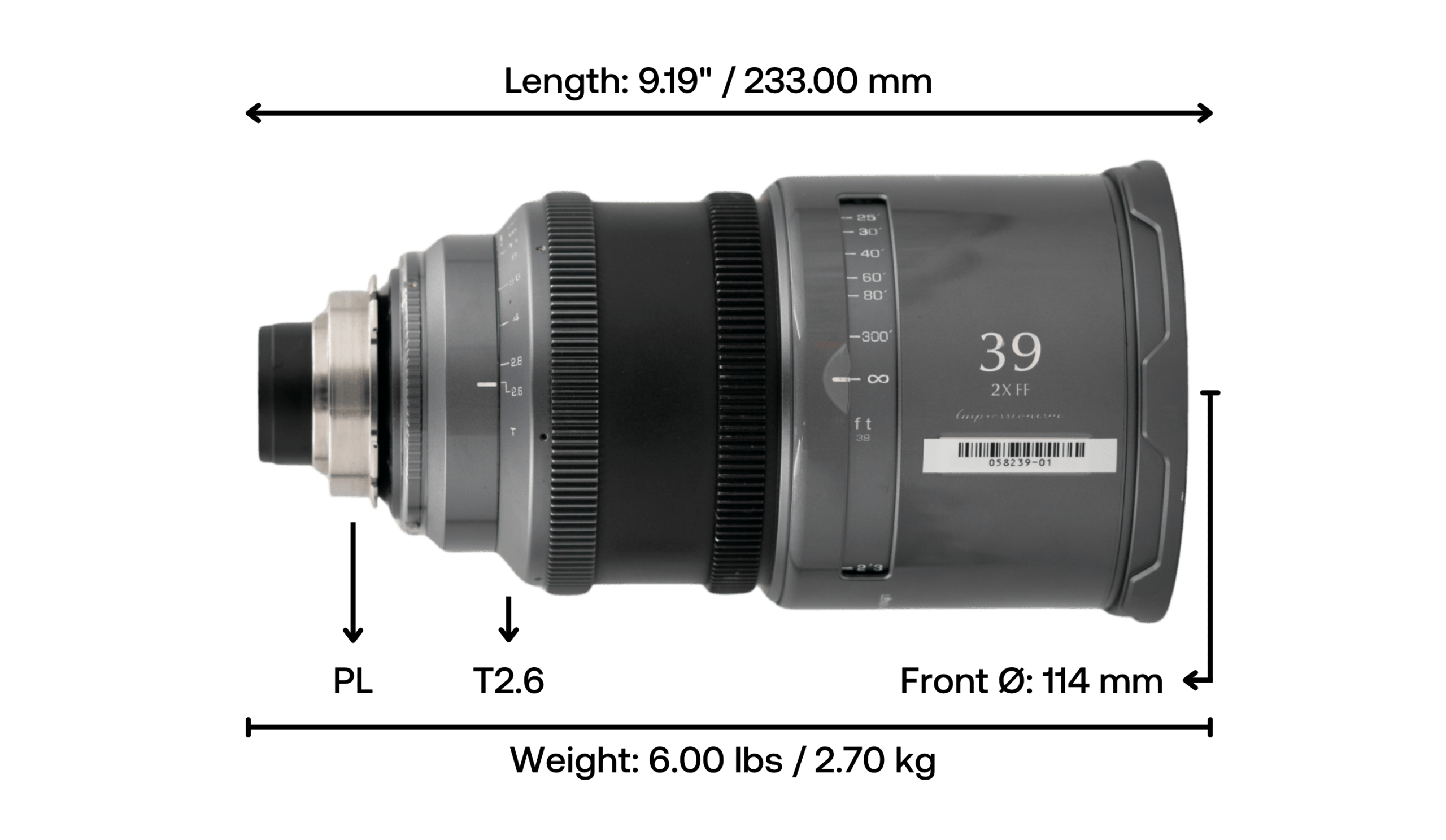 Aria Impressionism 39mm T2.6