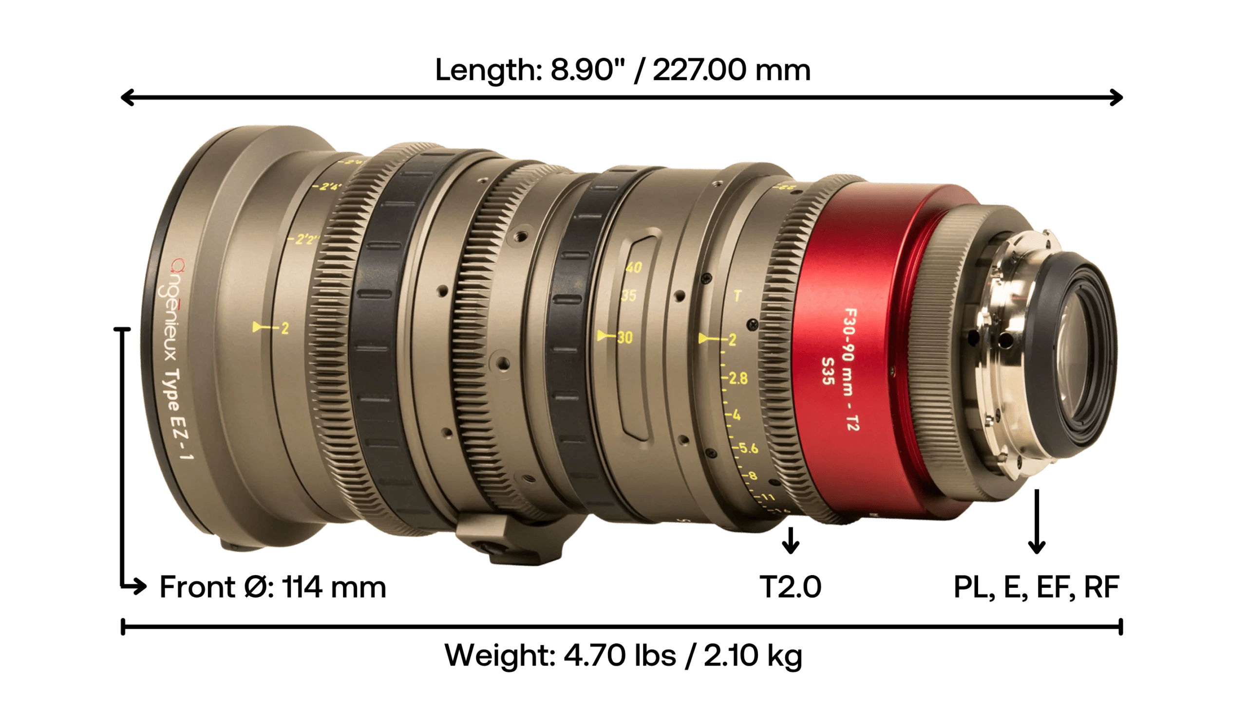 Angénieux EZ-1 30–90mm T2.0